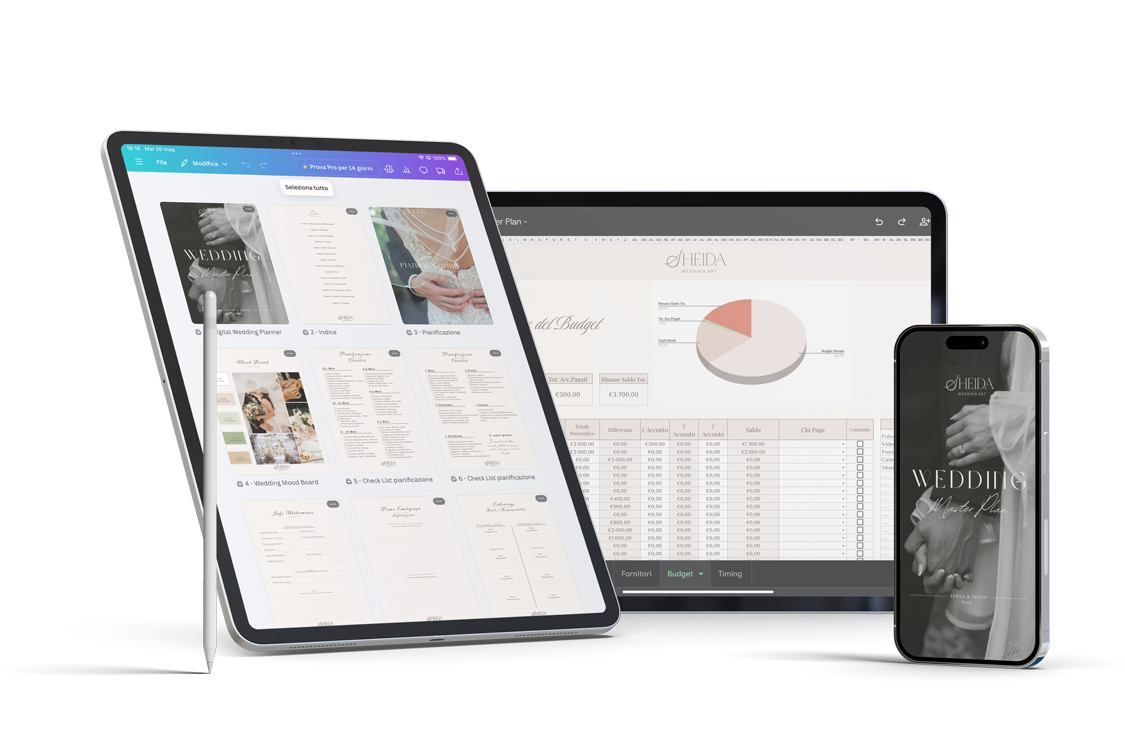 planner digitale per matrimonio